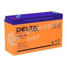 Батарея для ИБП Delta HR 6-12 (6V, 12Ah)