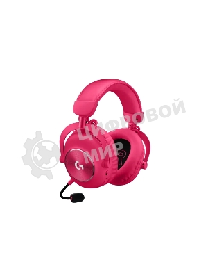 Гарнитура Logitech G Pro X 2 Lightspeed розовый, беспроводная + проводная, Bluetooth/USB/3.5 мм, до 50 ч