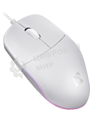 Мышь проводная Defender Azora MB-241 белый, 1200 dpi, USB, кнопки - 3