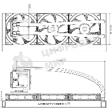 Система жидкостного охлаждения Thermalright Core Vision 360 ARGb Soc-AM5/AM4/1200/1700/1851 черный 4-pin 28.1dB Al LCD Ret (C-VISION-360-BL-ARGb)