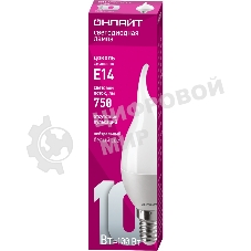 Лампа светодиодная ОНЛАЙТ 61963 OLL-FC37-10-230-4K-E14-FR