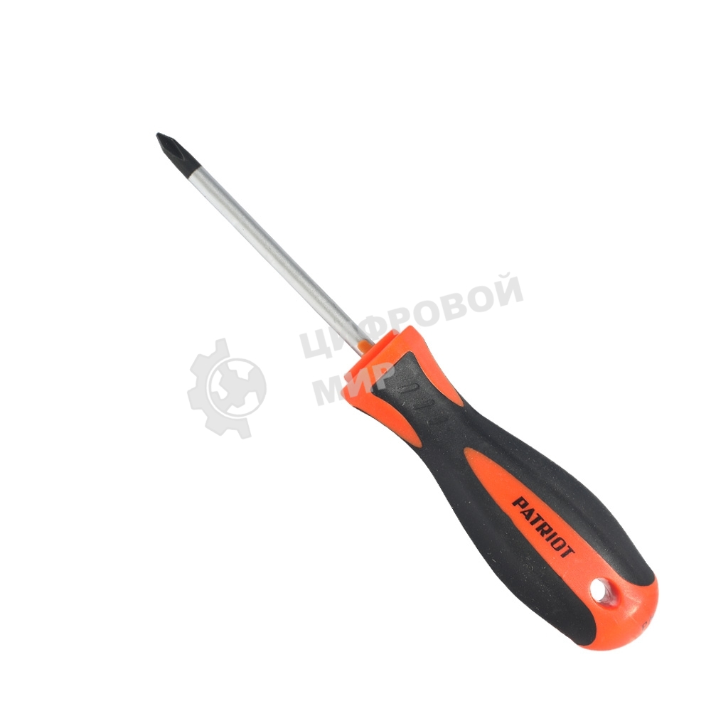 Отвертка Patriot PH1x75, CR-V, магнитная, двухкомпонентная рукоятка