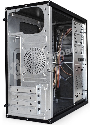 Компьютерный корпус Minitower ExeGate BA-202-UNS500 (mATX, БП UNS500 с вент. 12см, 2хUSB, аудио, черный)