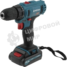 Дрель-шуруповерт Кратон CD-14,4-Li-1,5, 14,4 В, 1,5 Ач, 32 Нм, щеточный