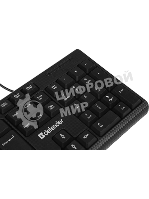 Комплект клавиатура+мышь Defender Line C-511 проводной, USB, 1000 DPI, чёрный