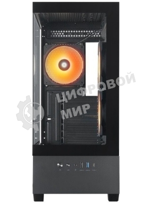 Компьютерный корпус Chieftec Vista черный без БП ATX 3x120мм 1xUSB2.0 1xUSB3.0 1xUSB3.1 audio bott PSU