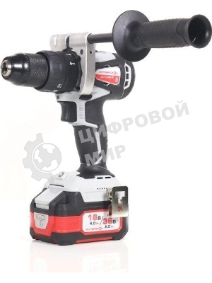 Дрель-шуруповерт ИНТЕРСКОЛ DAU-13/36V 90, 36 В,  2 Ач, 90 Нм, бесщеточный, ударный