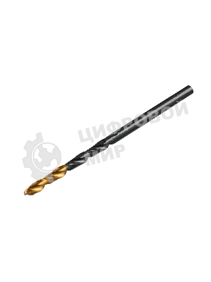 Сверло по металлу Denzel 2,5 мм, HSS-Tin, Golden Tip, 10 шт.