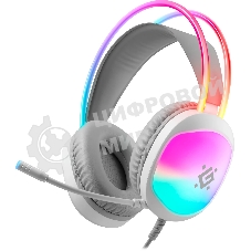 Гарнитура Defender Eclipse белый, проводная, подсветка