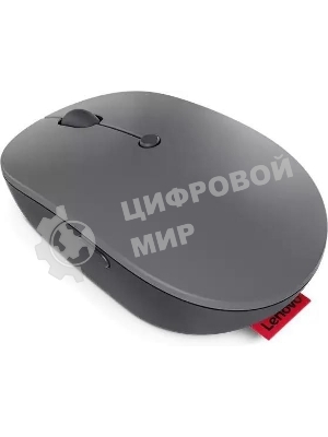 Мышь беспроводная Lenovo Go серый, 2400 dpi, радиоканал, USB-C, кнопки - 3