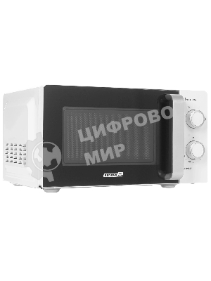 Микроволновая печь Renova MMS-20W1 белый/черный, 20 л, 700 Вт, переключатели - поворотный механизм