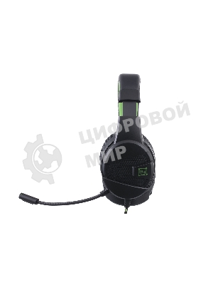 Гарнитура Harper GHS-X15 чёрный/зелёный, проводная