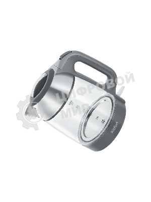 Чайник электрический Kitfort КТ-6762 3 л, 2000 Вт, серый/серебристый корпус: стекло/металл/пластик