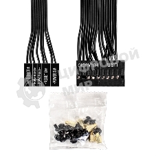 Компьютерный корпус Miditower ExeGate AA-443-UNS350 (ATX, БП UNS350 с вент. 12см, 2хUSB+HD Audio, черный)