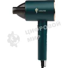 Фен LEONORD LE-1208 зеленый, 1800 Вт, компактный