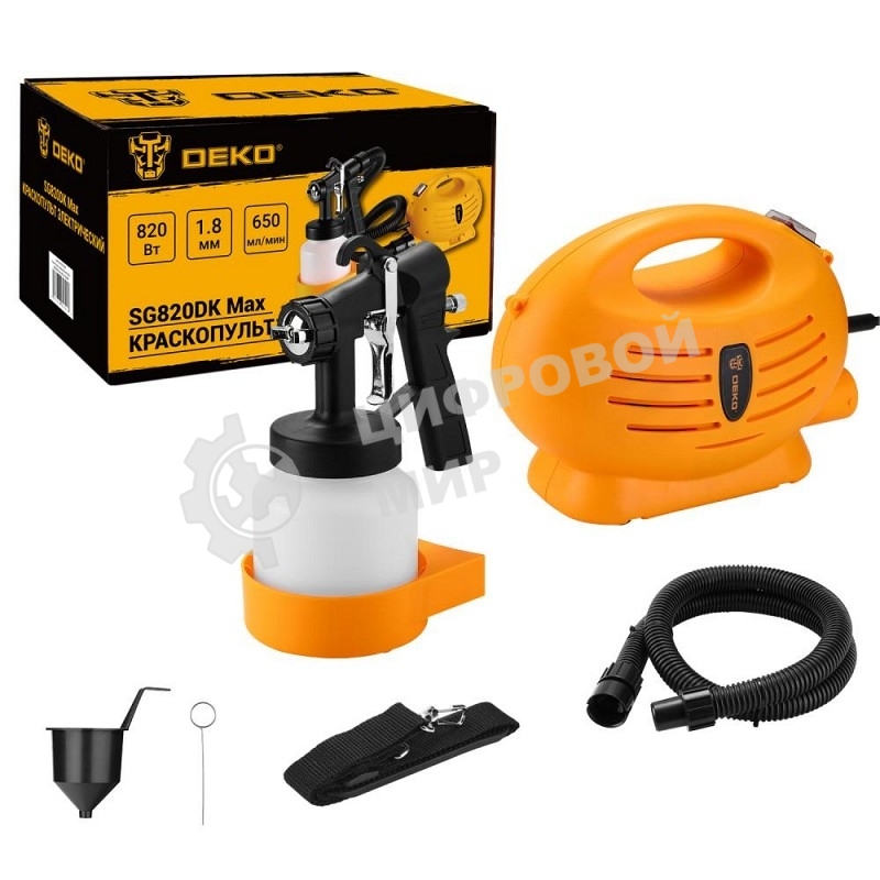 Краскопульт электрический DEKO SG820DK Max, 800 мл, 820Вт