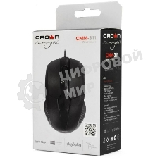 Мышь проводная CROWN CMM-311 черный