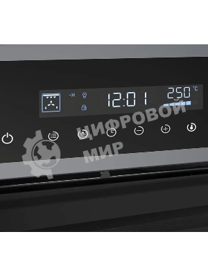 Шкаф духовой электрический Maunfeld AEOD60103G1, 60л, дверца с 3 стеклами, графит