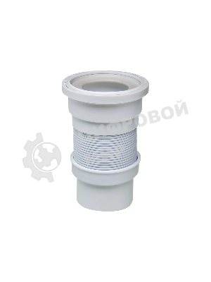 Труба для унитаза гофрированная армированная L 200-350 мм D110 мм