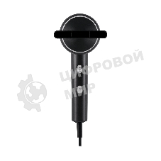 Фен Hyundai H-HDI0777 черный/хром, 1500 Вт, компактный, ионизация