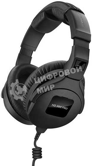 Проводные наушники Sennheiser HD 300 PRO черный, полноразмерные, Jack 3.5 мм