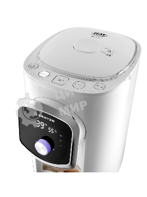 Термопот BRAYER BR1093WH, 1200 Вт, 5л, LED-дисплей, автоотключение при отсутствии воды
