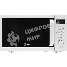 Микроволновая печь Midea AM820CUK-W белый, 20 л, 800 Вт, переключатели - кнопки, поворотный механизм