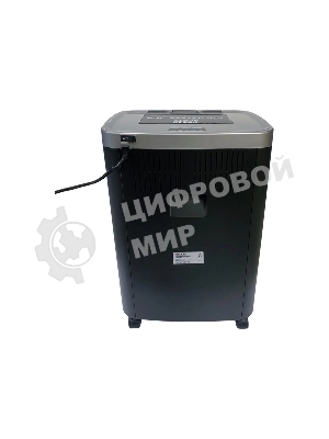 Шредер Office Kit SA375 серый/черный с автоподачей (секр.P-4) фрагменты 375лист. 42лтр. скрепки скобы пл.карты CD