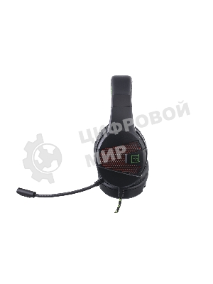 Гарнитура Harper GHS-X15 чёрный/зелёный, проводная