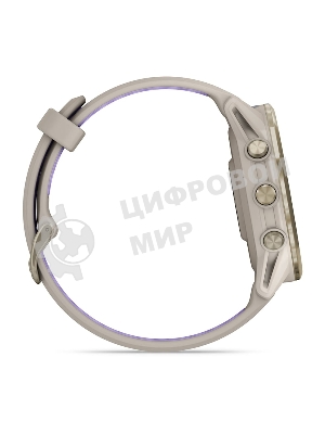 Умные часы Garmin Forerunner 970 золотистый титановый безель, серо-фиолетовый ремешок 47мм