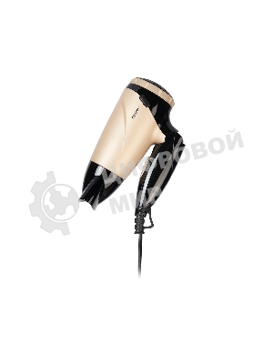 Фен Centek CT-2209 BLG черный/золотой перламутр, 1600 Вт, компактный