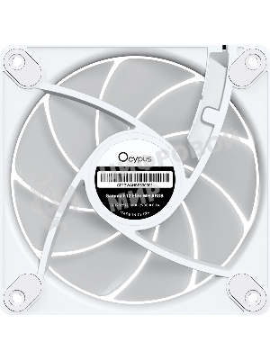 Вентилятор для корпуса Ocypus Gaммa F12 Elite WH ARGB REVERSE BLADE, 120x120x25мм, 4-PIN PWM, 600-1800 RPM, 26 DBA MAX, HYDRO BEARING