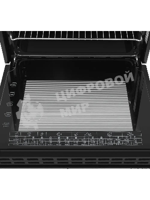 Шкаф духовой электрический Maunfeld AEOD60103G1, 60л, дверца с 3 стеклами, графит