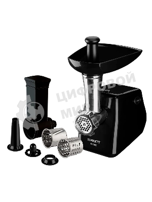 Мясорубка электрическая Scarlett SC-MG45M26 черный, 1900 Вт, 2.0 кг/мин, реверс, защита от перегрузки, насадки - 5