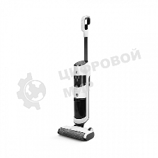 Пылесос вертикальный BQ VCA1001W белый/черный, питание от аккумулятора, 27 Вт, уборка влажная/сухая, пылесборник 0.7 л, работа от АКБ max 30 мин