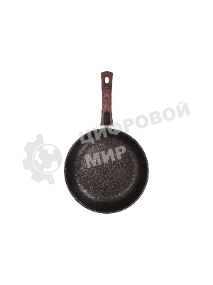 Сковорода KUKMARA Granit ultra сго282а, 28 см, съемная ручка, без крышки, серый