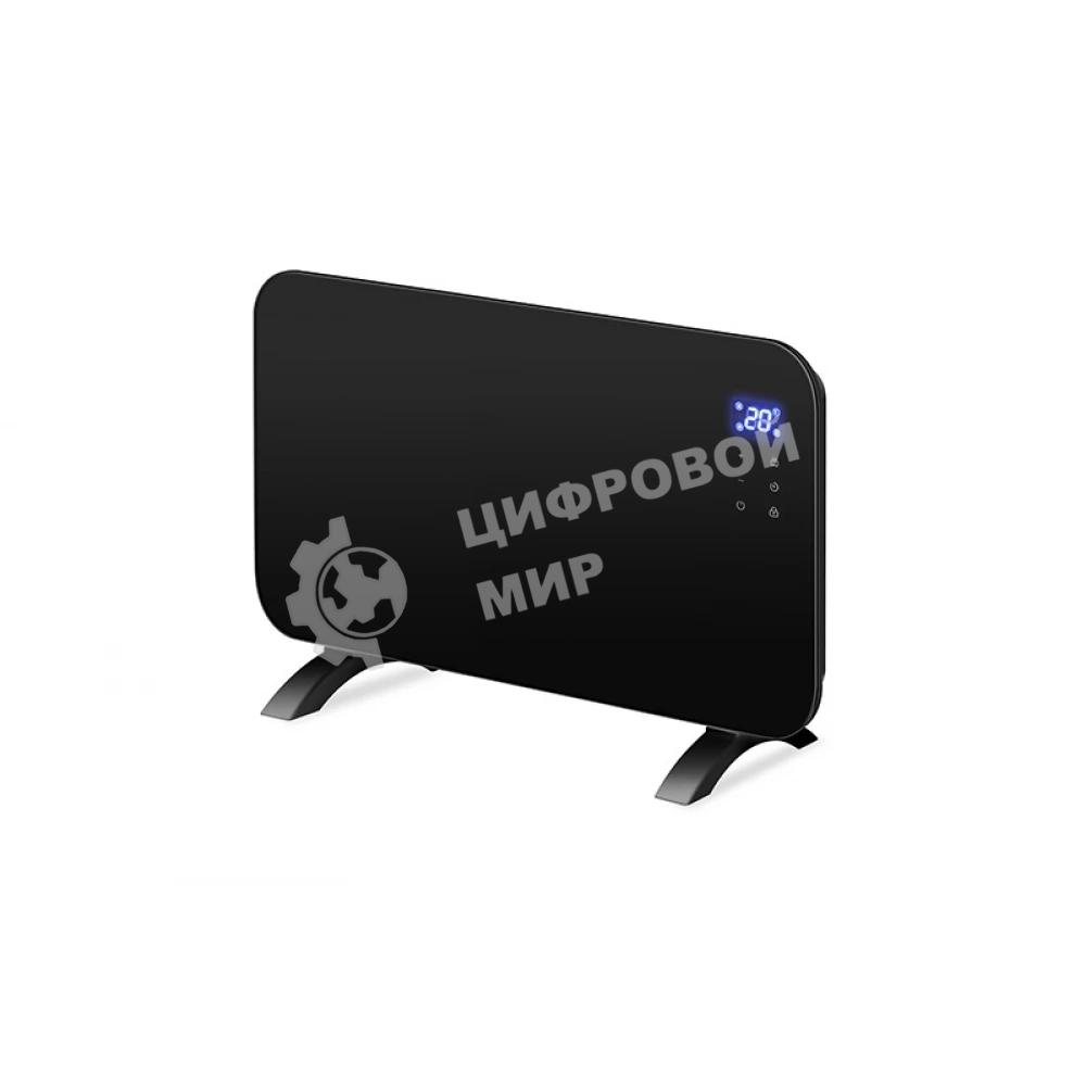 Конвектор электрический Neoclima AURA-2000B черный, 2000 Вт, 25 м2, электронный термостат, Wi-Fi