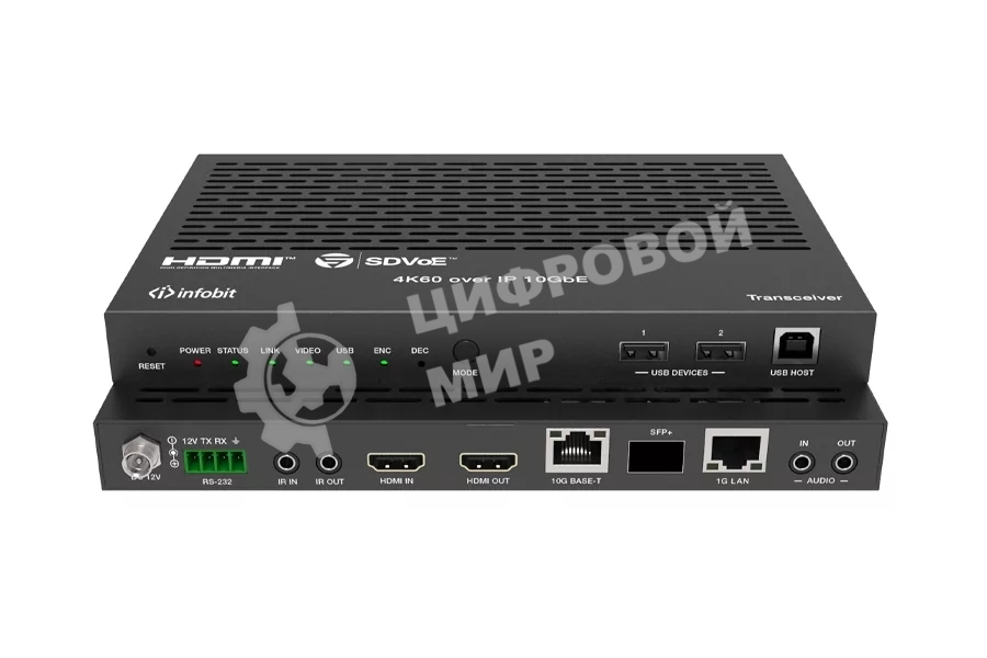 Энкодер, Декодер HDMI 4K60 Infobit iSwitch SDV-TR SDVoE AV over IP