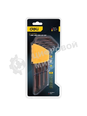 Ключ Deli Набор шестигранных ключей 