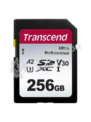 Флеш карта SDXC Transcend 340S, 256 Гб, UHS-I Class U3 V30 A2 (TS256GSDC340S)