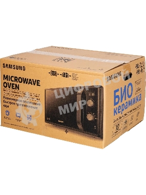 Микроволновая печь Samsung MS23K3614AK черный, 23 л, 800 Вт, переключатели - поворотный механизм