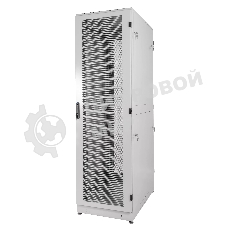 Шкаф серверный напольный ЦМО 48U (600 1200) дверь перфорированная, задние двойные перфорированные, цвет черный