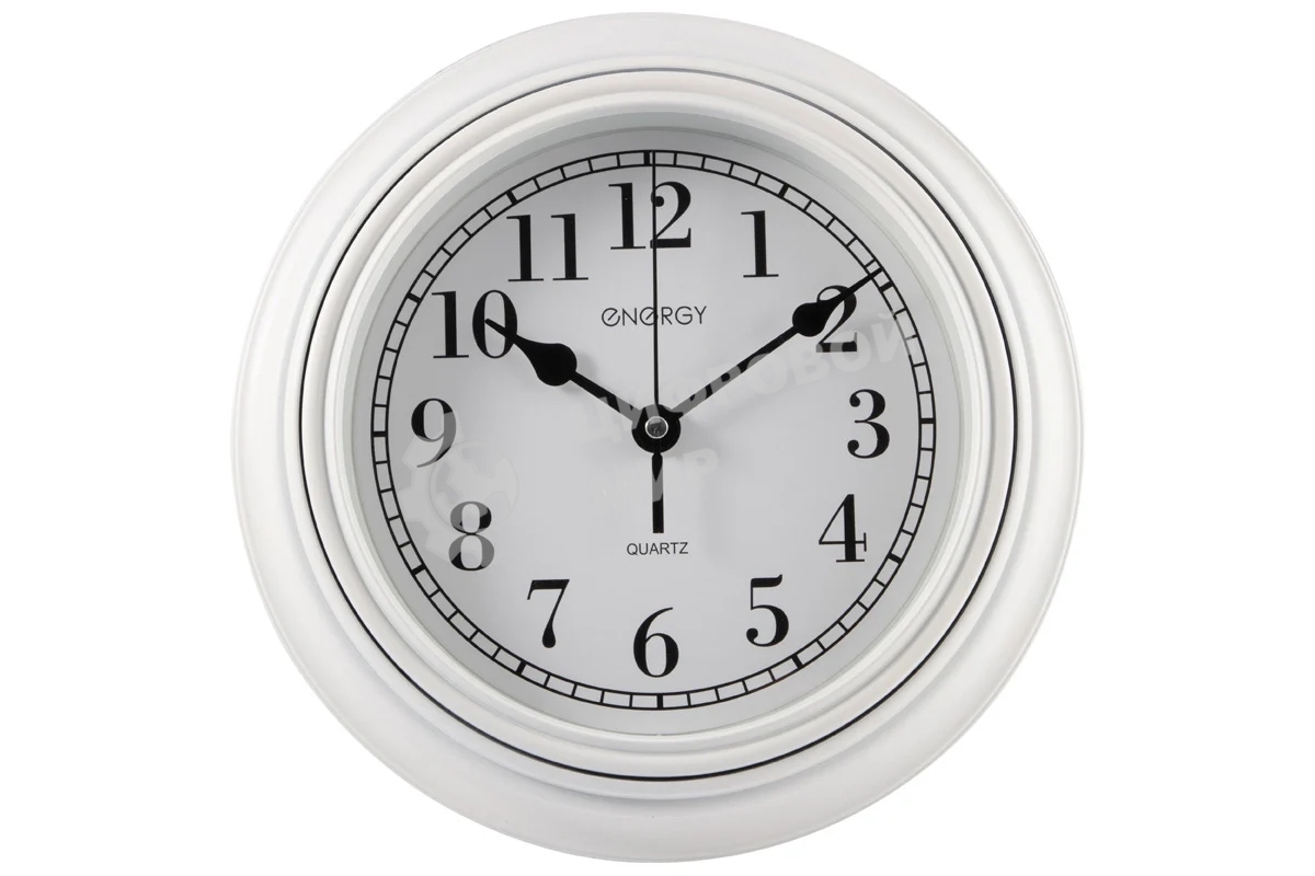 Часы настенные кварцевые ENERGY модель ЕС-141 белые