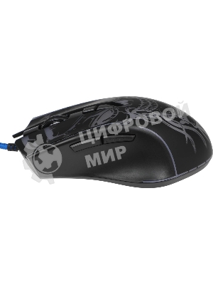 Мышь проводная Defender Bulletstorm GM-928 черный, 7200 dpi, USB, кнопки - 7