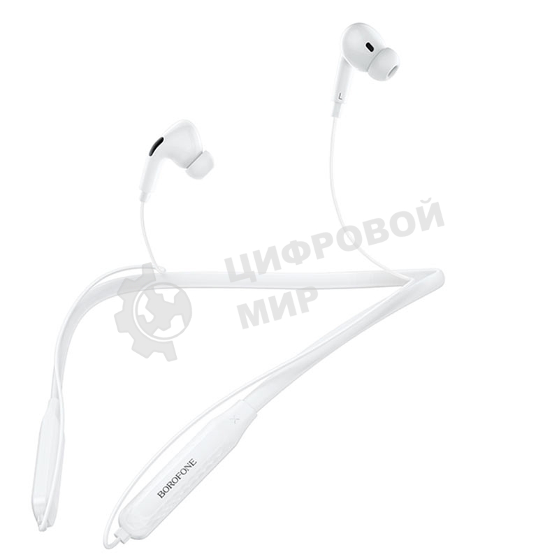 Наушники TWS Borofone BE45 белый, внутриканальные, Bluetooth, сенсорное управление, до 3 ч
