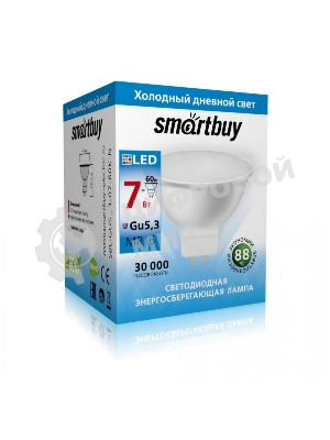 Светодиодная (LED) лампа Smartbuy GU5_3-07W/6000 (SBL-GU5_3-07-60K-N)