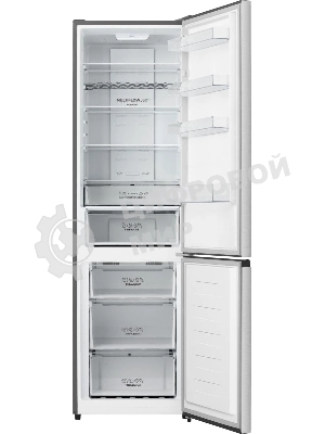 Холодильник Gorenje NRK620FAXL4 серый двухкамерный 238/86л морозилка снизу, No Frost