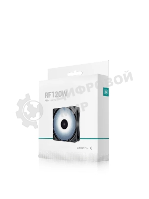 Вентилятор для корпуса DEEPCOOL RF120W DP-FLED-RF120-WH черный 120мм 1300rpm 22db 4-pin