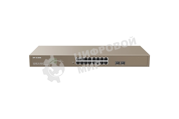 Коммутатор PoE IP-COM G3318P-16-250W с облачным управлением 16GE+2SFP