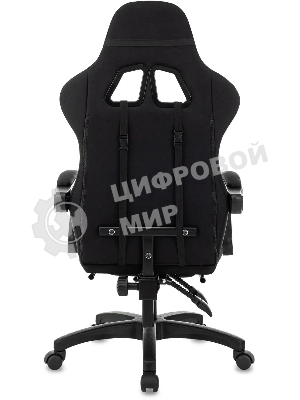 Кресло Zombie Weaver черный, ткань, подголовник, подставка для ног